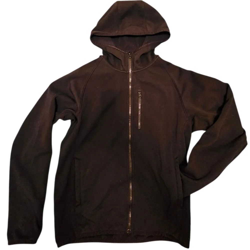 Uniqlo Hoodie Mens Black Dry Sweat Performance Zip Sweatshirt Jacket XS